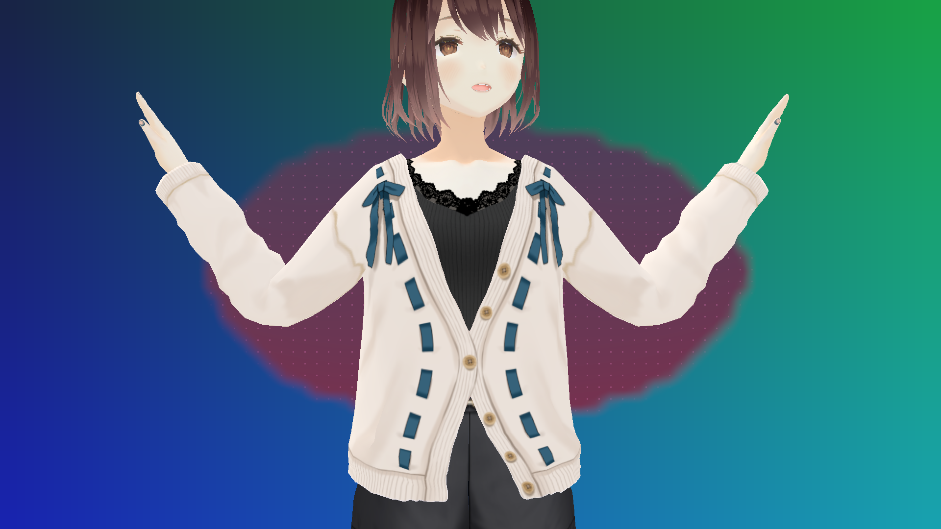 Pocket Live avatar responding to tracked arm movement